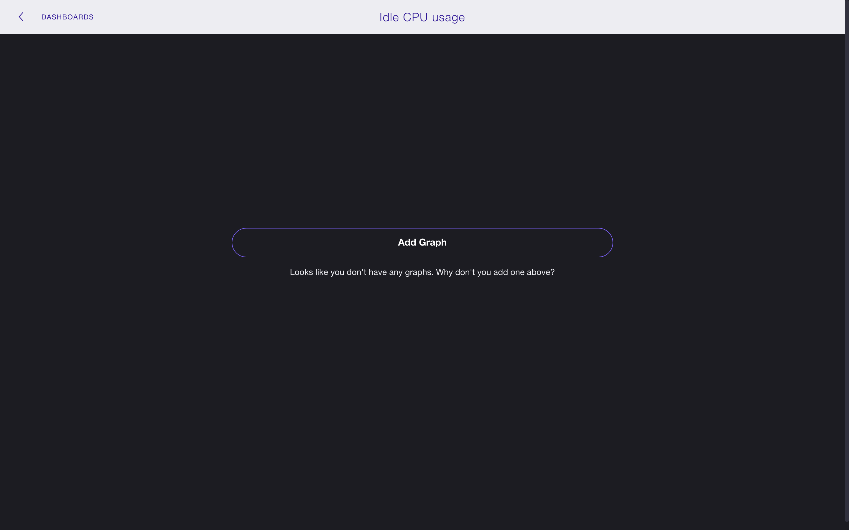 Add Graph to Dashboard