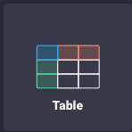 Table selector